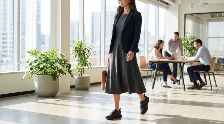Comment assortir des chaussures décontractées d'affaires avec des robes ? Créez un look soigné et moderne