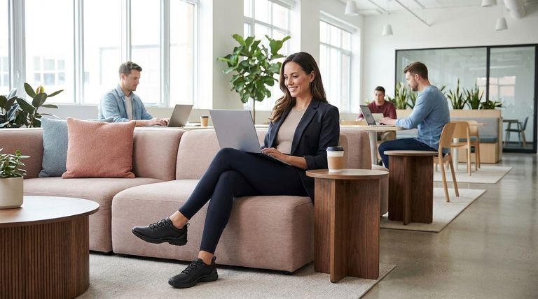 ビジネスカジュアルシューズにレギンスを合わせるメリットとは?現代の職場に快適さとスタイルを