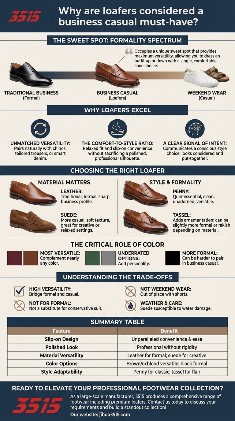 لماذا تعتبر أحذية اللوفر ضرورية للملابس الرسمية غير الرسمية؟ حقق أسلوبًا وراحة لا مثيل لهما دليل مرئي