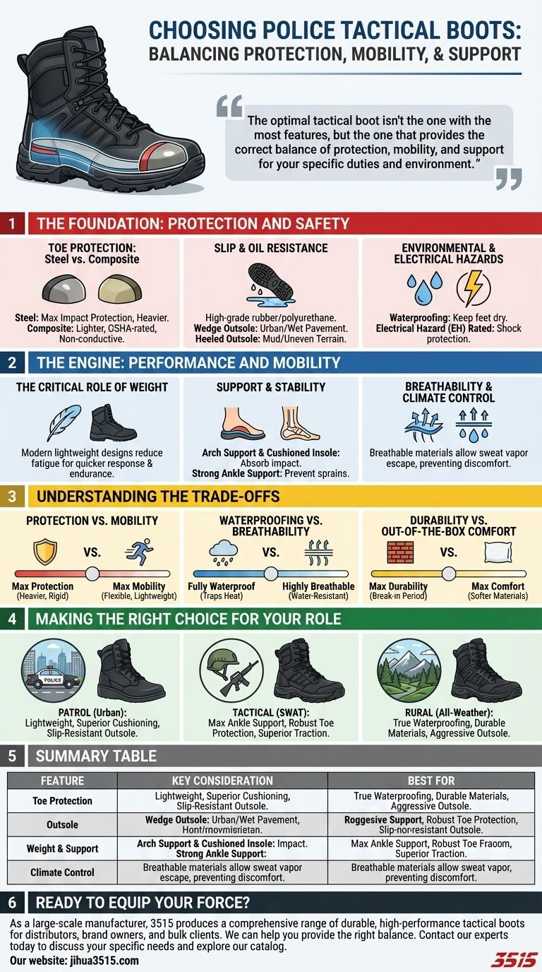 Was sollte bei der Auswahl von taktischen Polizeistiefeln beachtet werden? Der ultimative Leitfaden für Sicherheit und Leistung Visuelle Anleitung