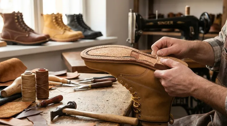 O que é a construção Goodyear welt em botas? O segredo para calçado durável e que pode ser ressolado