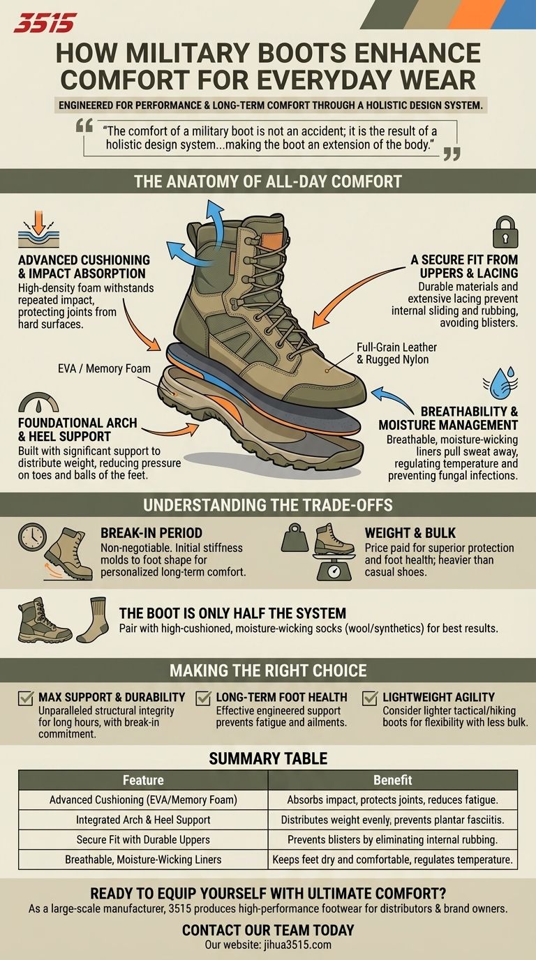 Comment les bottes militaires améliorent-elles le confort pour un usage quotidien ? Bénéficiez d'un soutien supérieur toute la journée Guide Visuel