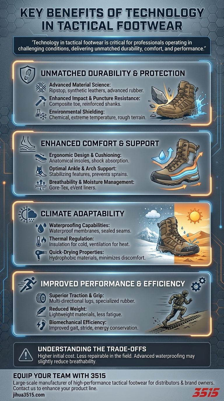 Quels sont les principaux avantages de la technologie dans les chaussures tactiques ? Libérez des performances et une protection supérieures Guide Visuel