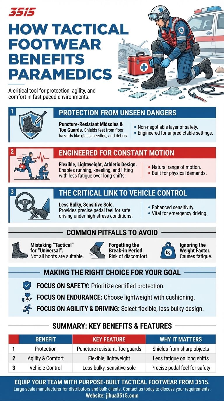 Comment les chaussures tactiques profitent-elles aux ambulanciers ? Améliorez la sécurité et les performances à chaque intervention Guide Visuel