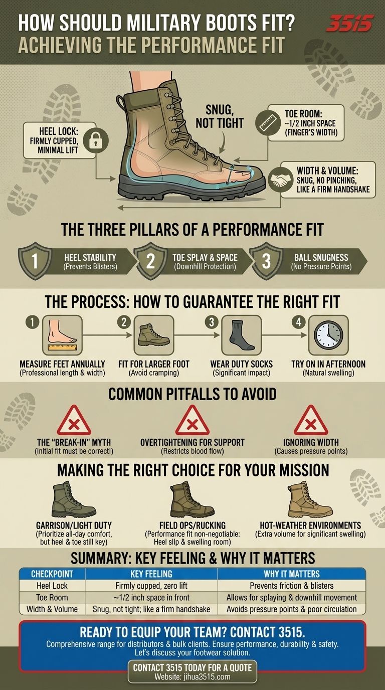 Comment les bottes militaires doivent-elles être ajustées ? Maîtrisez l'ajustement de performance pour l'endurance et la sécurité Guide Visuel