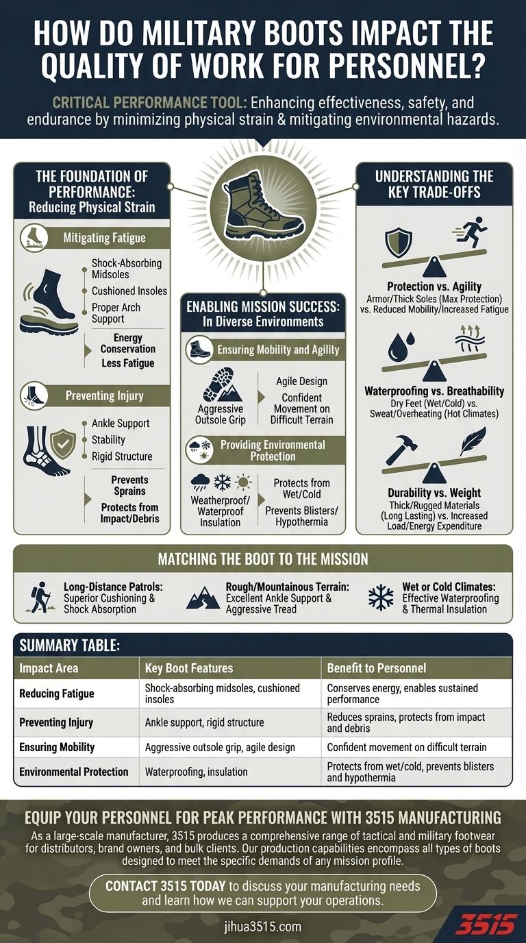 军靴如何影响人员的工作质量？提升战场表现与安全 图解指南