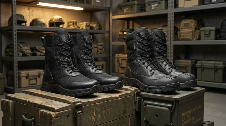 Quais são as principais diferenças entre botas táticas e botas de combate? Escolha o calçado certo para a sua missão