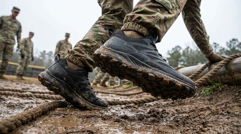 متى يتم استخدام الأحذية التكتيكية عادة في الحياة العسكرية؟ المعدات الأساسية من التدريب الأساسي إلى الانتشار