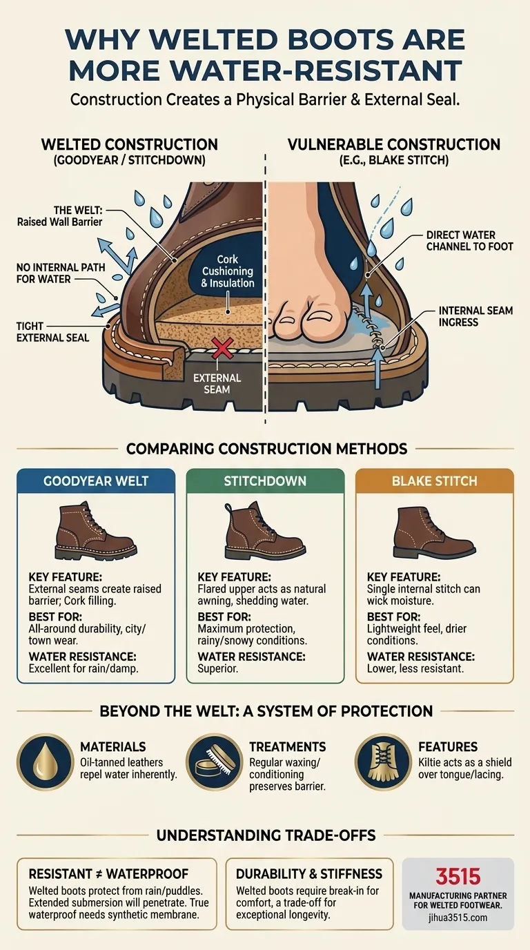 Warum sind rahmengenähte Stiefel wasserbeständiger? Das Geheimnis liegt in ihrer überlegenen Konstruktion Visuelle Anleitung