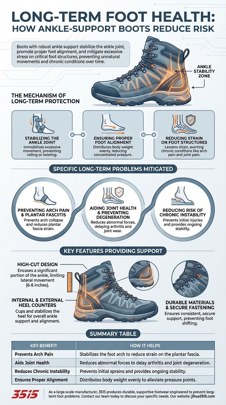 Comment les bottes avec soutien de la cheville aident-elles à réduire le risque de problèmes de pieds à long terme ? Protégez vos pieds pour l'avenir Guide Visuel