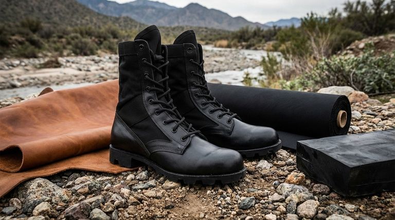 What is the primary material used for making durable and reliable military boots? A Guide to Modern Boot Construction