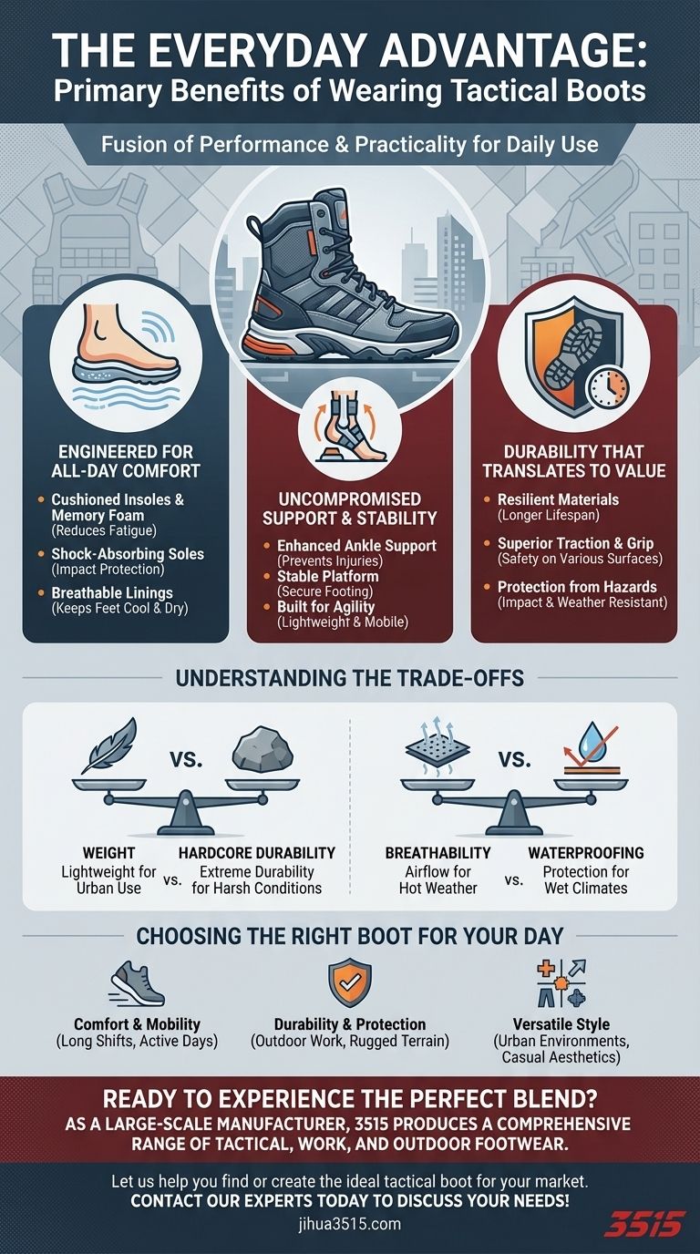 Quais são os principais benefícios de usar botas táticas para uso diário? Obtenha conforto e durabilidade o dia todo Guia Visual