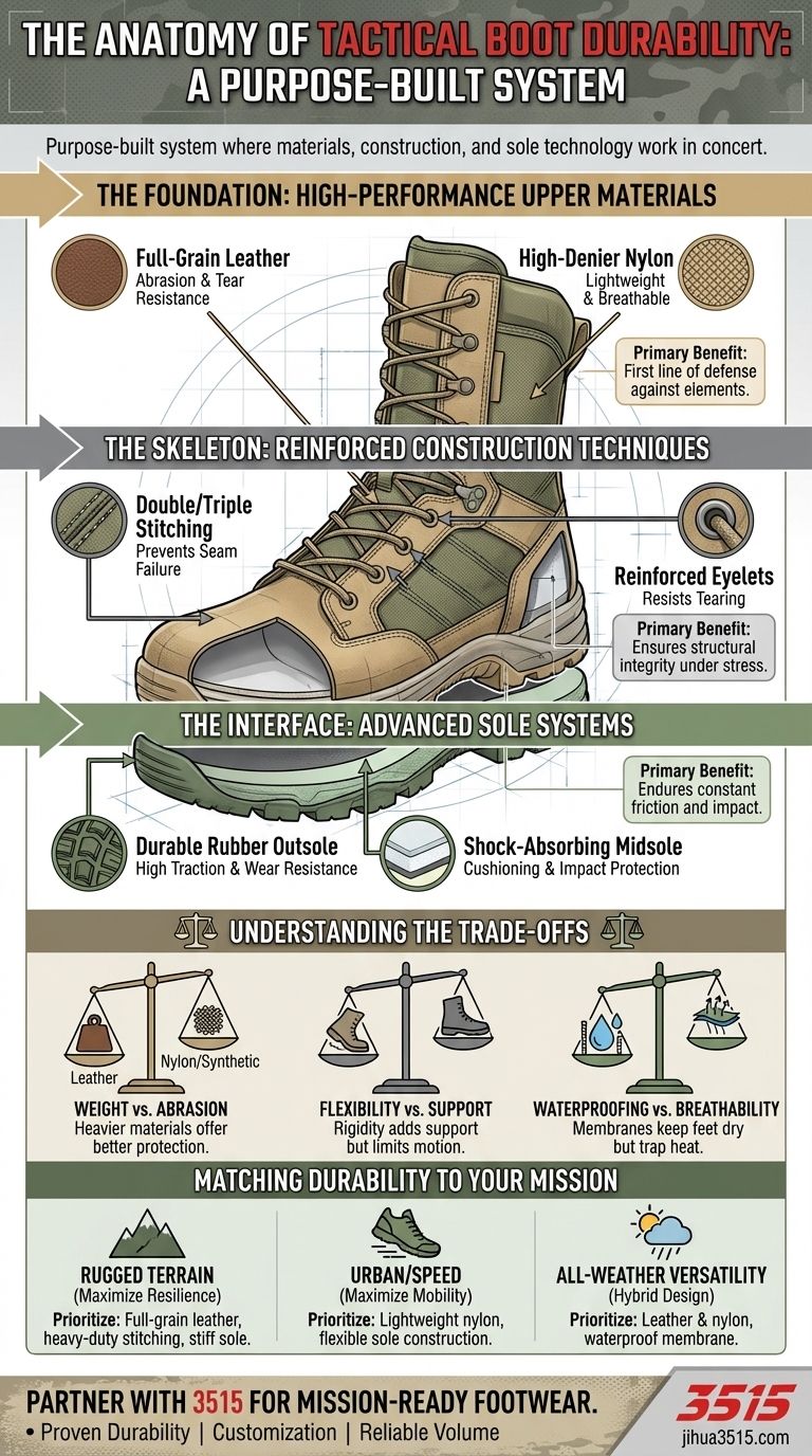 전술 부츠의 내구성이 뛰어난 이유는 무엇인가요? 극한 성능을 위한 엔지니어링 시스템 시각적 가이드
