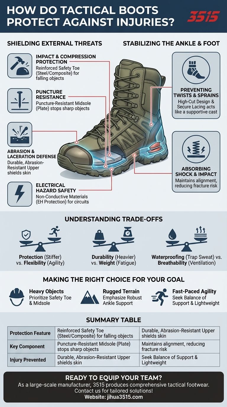 战术靴如何防止受伤？了解集成安全系统 图解指南