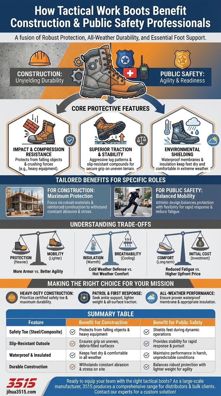 How do tactical work boots benefit professionals? Unlock Superior Protection & Performance Visual Guide