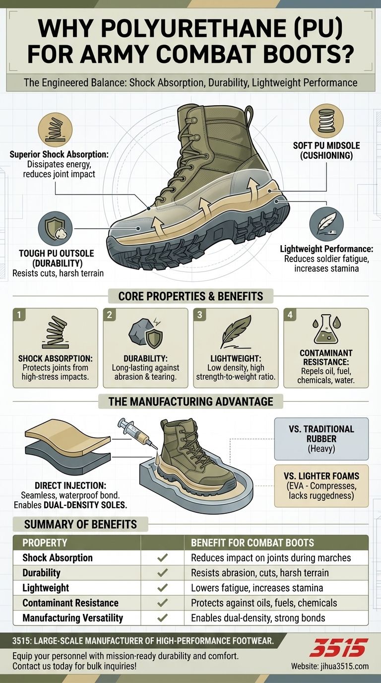 Pourquoi le polyuréthane est-il utilisé dans les bottes de combat de l'armée ? Durabilité supérieure et soutien léger Guide Visuel