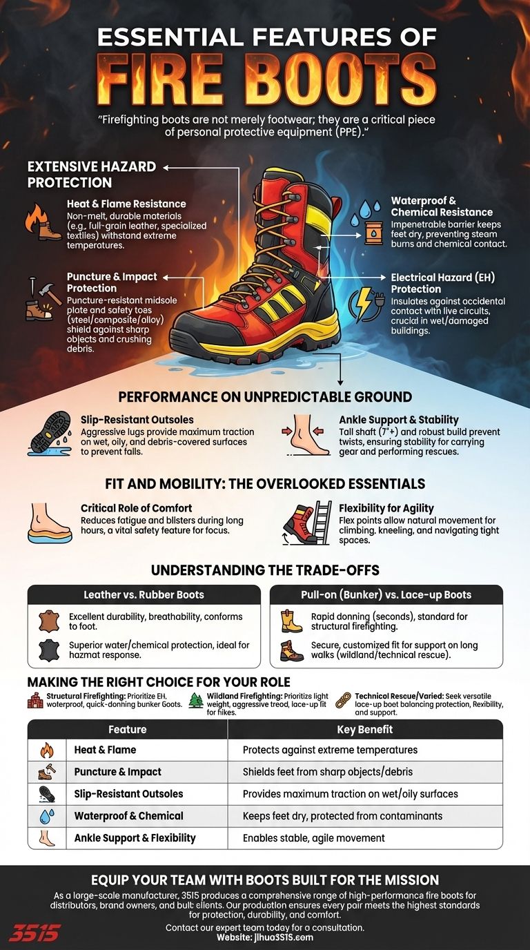 消防靴必备的五大功能是什么？最大安全与性能指南 图解指南