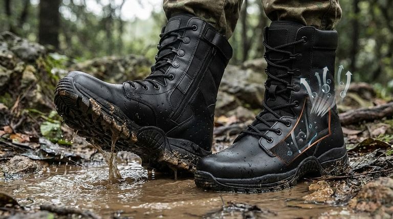 Quais características especiais podem aprimorar o desempenho das botas táticas? Principais características para suporte e proteção superiores