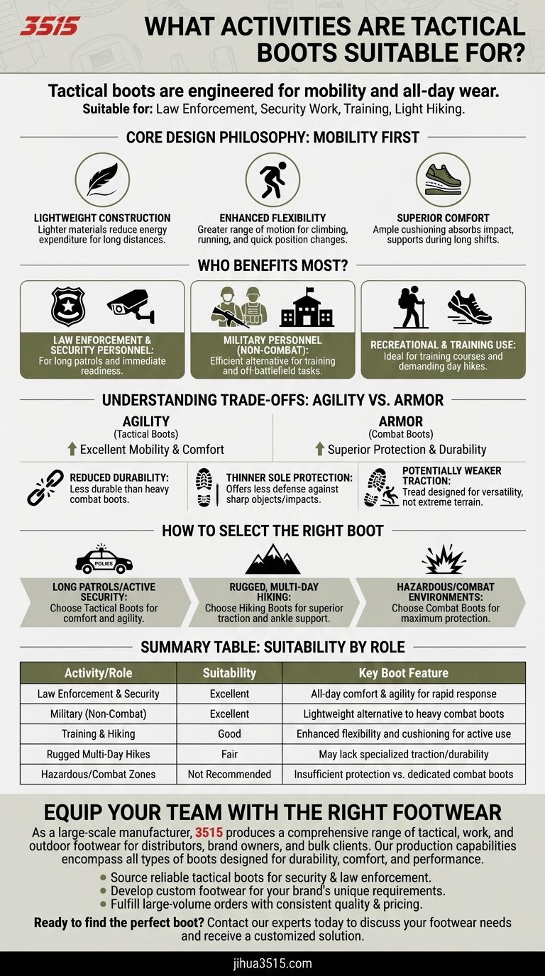 Für welche Aktivitäten eignen sich taktische Stiefel? Ein Leitfaden für Profis unterwegs Visuelle Anleitung