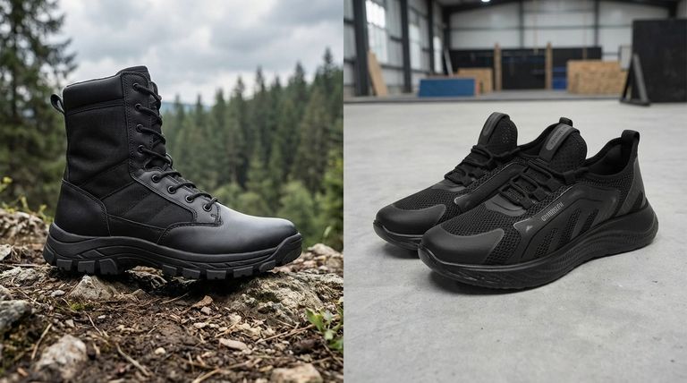 Quali sono le principali somiglianze costruttive tra stivali tattici e scarpe da ginnastica tattiche? Costruiti per prestazioni e durata