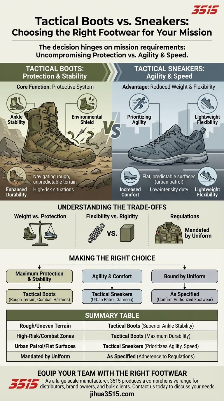 Dans quels scénarios les bottes tactiques sont-elles plus adaptées que les baskets ? Maximiser la protection et la stabilité Guide Visuel