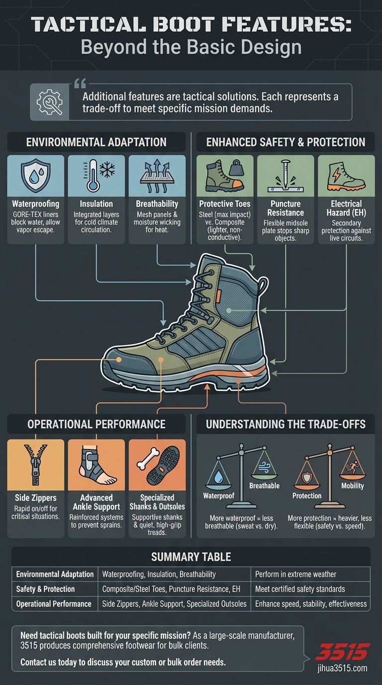 Quelles caractéristiques supplémentaires les bottes tactiques peuvent-elles inclure ? Caractéristiques essentielles pour chaque mission Guide Visuel