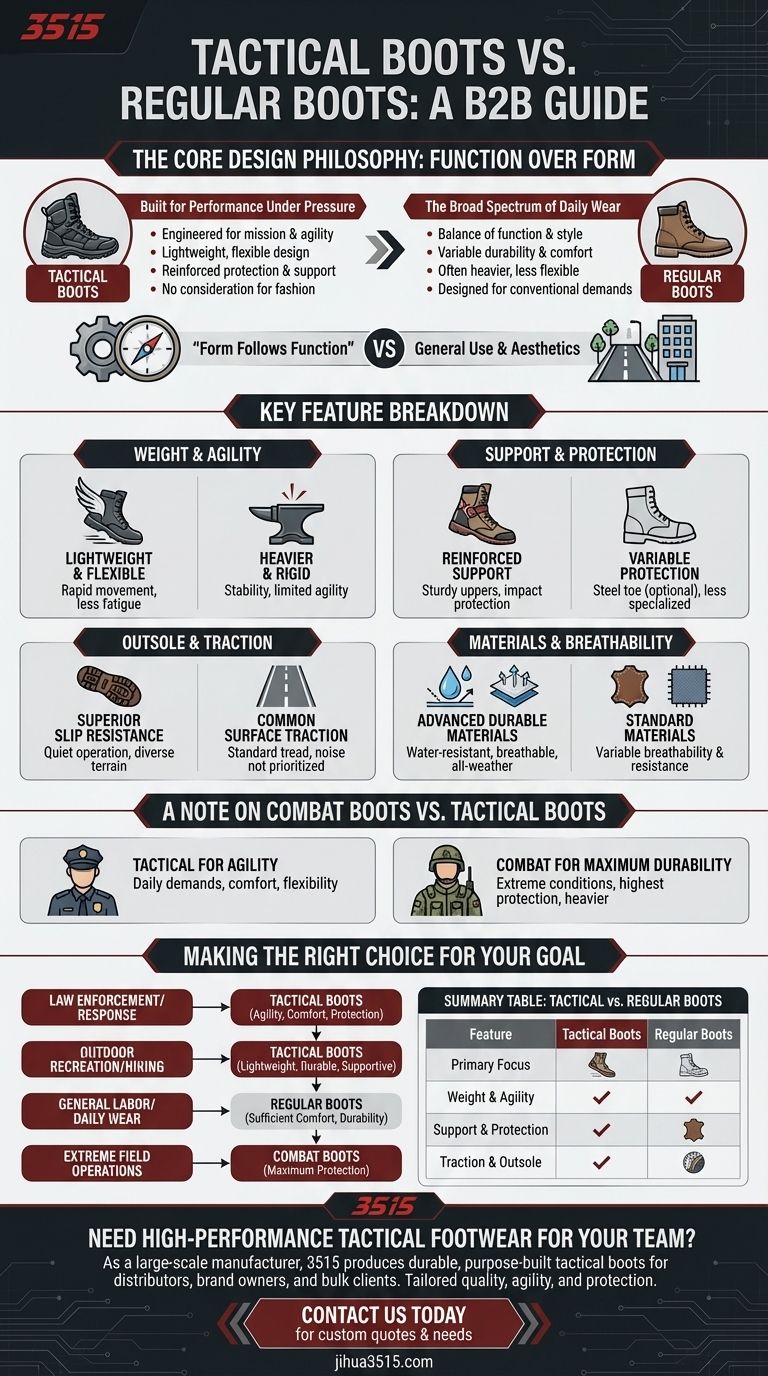 战术靴与普通靴有何不同？性能、耐用性和设计详解 图解指南
