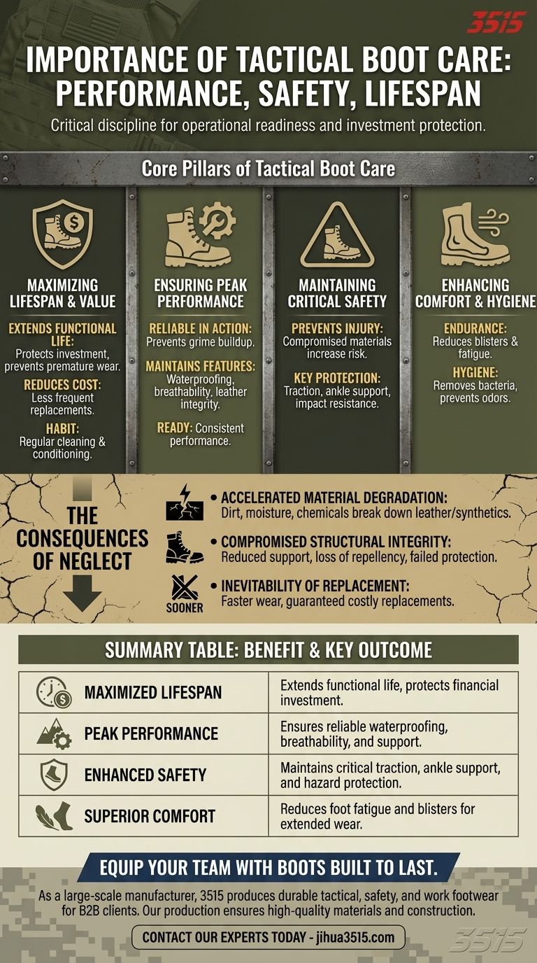 Quelle est l'importance de l'entretien des bottes tactiques ? Maximiser la durée de vie, la sécurité et les performances Guide Visuel