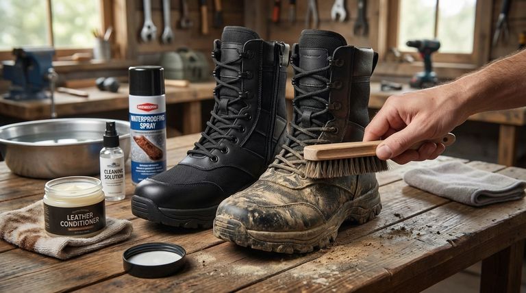 Comment appliquer un après-shampoing et un produit imperméabilisant sur des bottes tactiques ? Un guide étape par étape