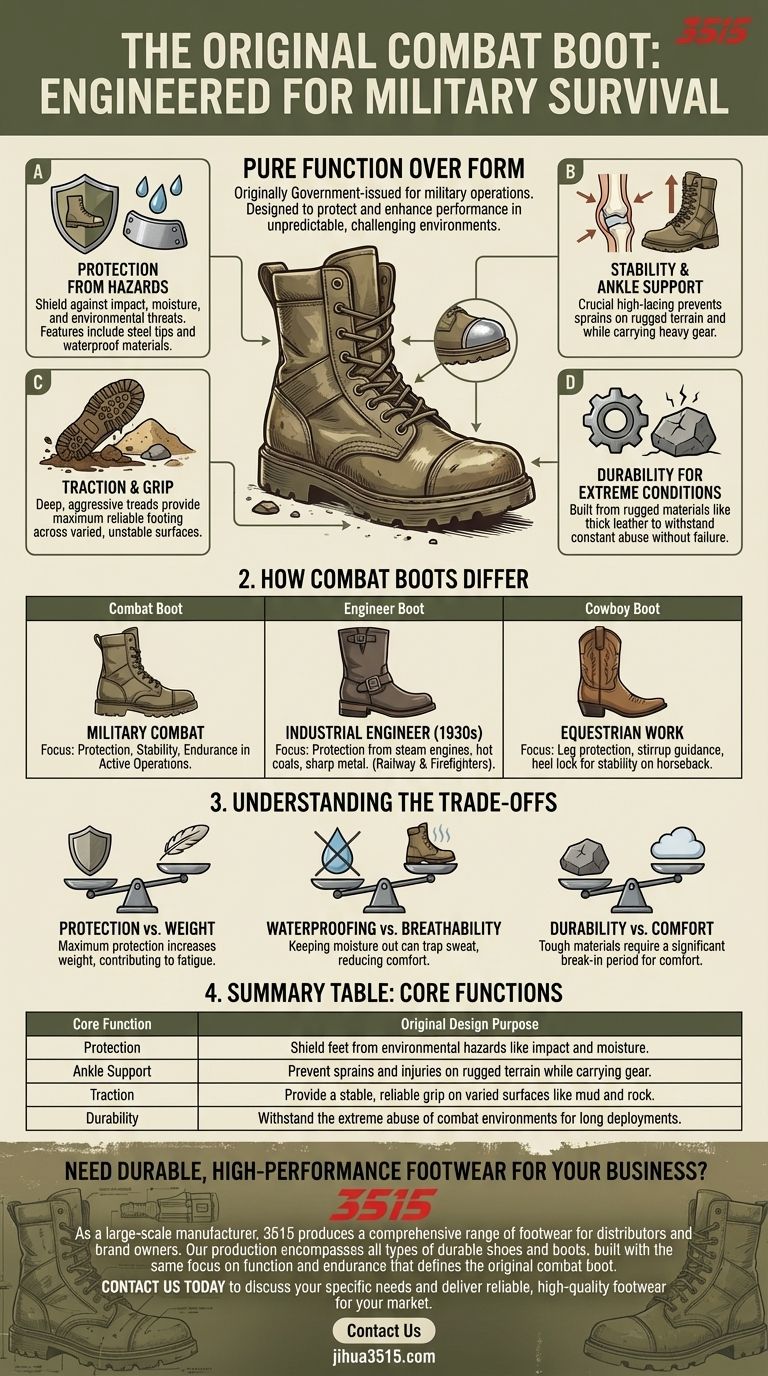 戦闘用ブーツは元々何のために設計されましたか？軍用グレードの保護とパフォーマンス ビジュアルガイド