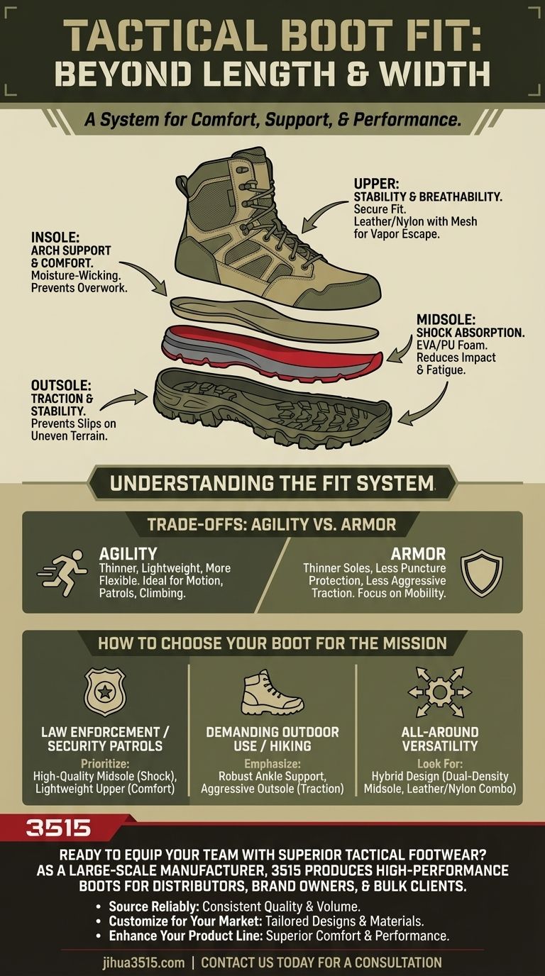 Welche Passformaspekte sind bei taktischen Stiefeln wichtig? Der ultimative Leitfaden für Leistung und Komfort Visuelle Anleitung