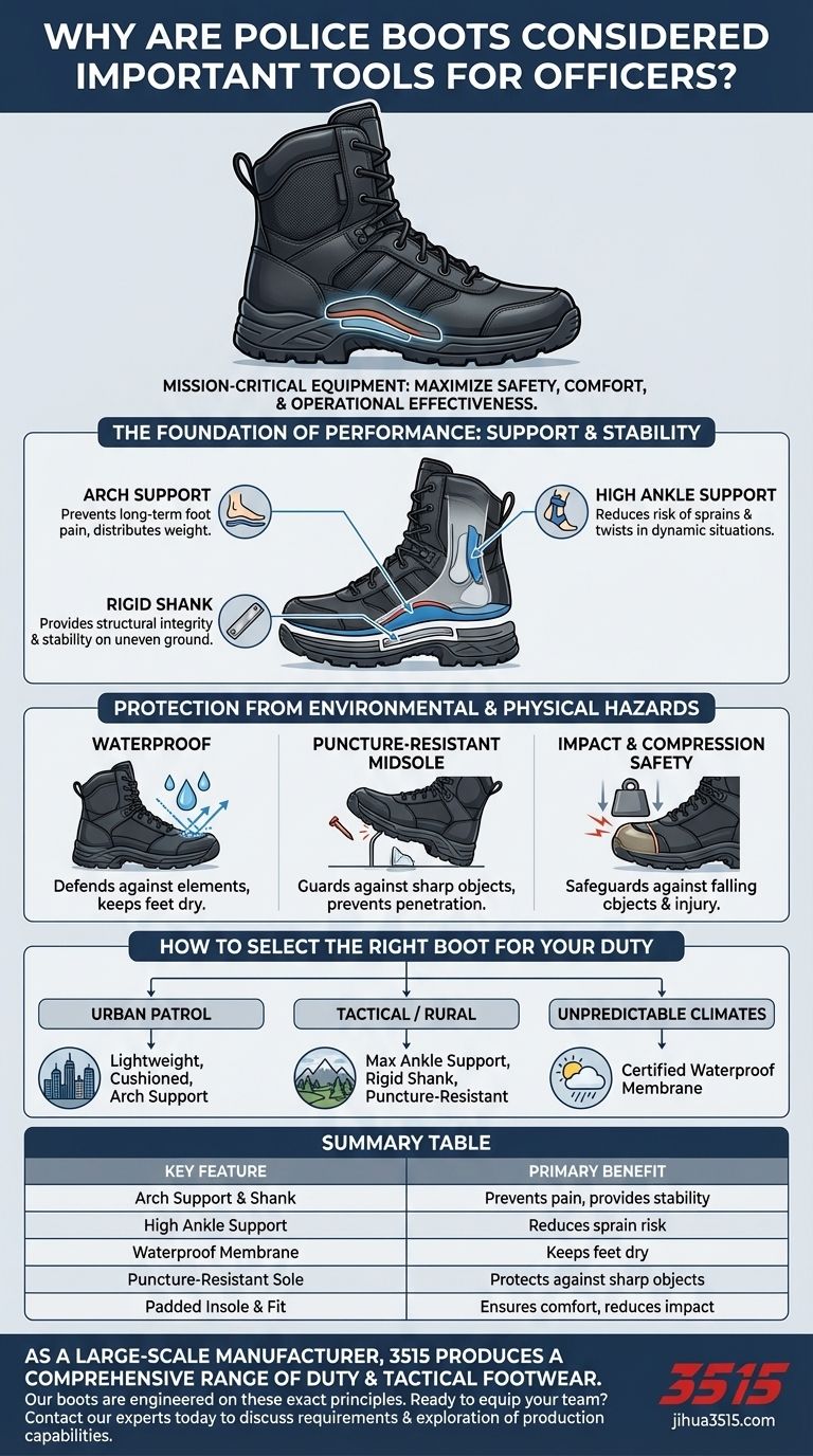 为什么警用靴被认为是警官的重要工具？警官安全和表现的基础 图解指南