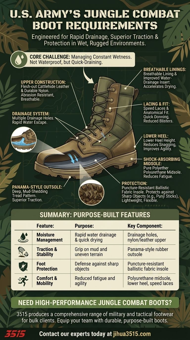 ما هي متطلبات الجيش الأمريكي لأحذية القتال في الغابة؟ دليل لأحذية الطقس الرطب دليل مرئي
