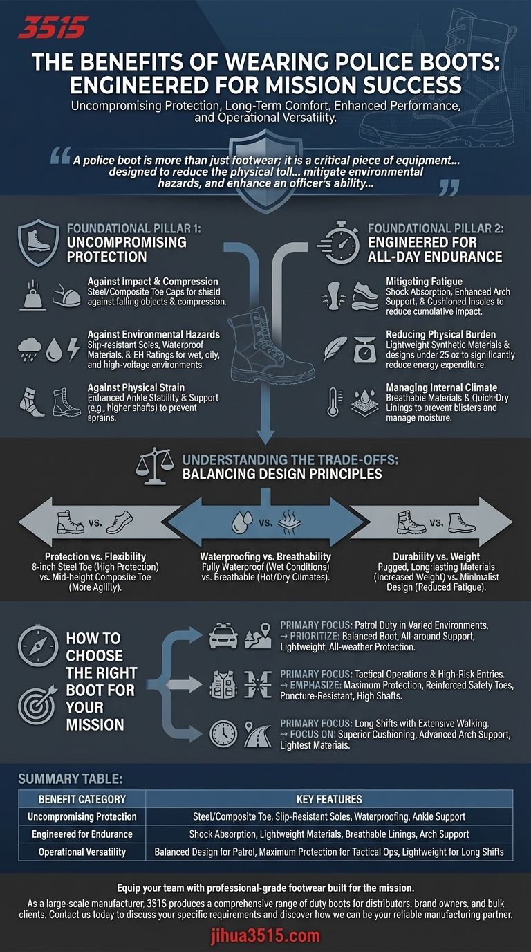 Каковы преимущества ношения полицейских ботинок? Обеспечьте максимальную защиту и выносливость Визуальное руководство