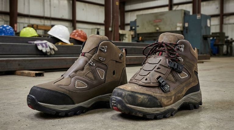 How are boots designed to meet the ASTM standard for metatarsal protection? Internal vs. External Guard Comparison