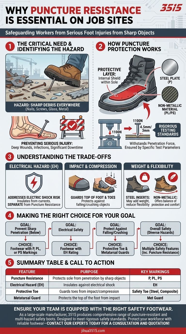 なぜ職場で耐穿刺性が求められるのか？鋭利な危険物に対する不可欠な保護 ビジュアルガイド