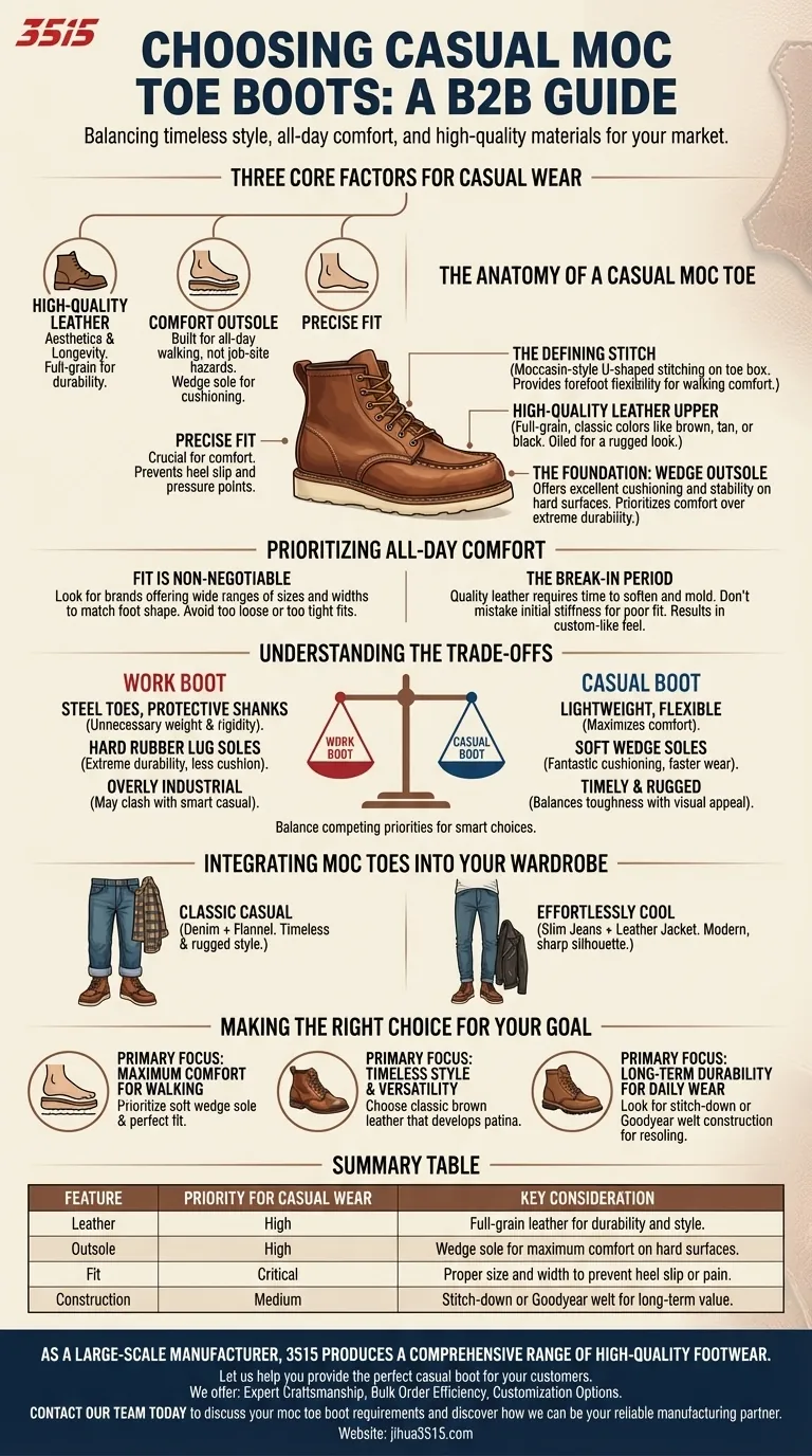 Que faut-il prendre en compte lors du choix de bottes à bout moccasin pour un usage décontracté ? Trouvez votre ajustement et votre style parfaits Guide Visuel
