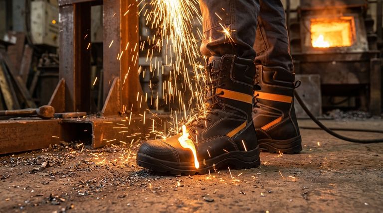 Quali tipi di pericoli di ustione possono proteggere le scarpe antinfortunistiche? Calzature essenziali per luoghi di lavoro ad alto rischio