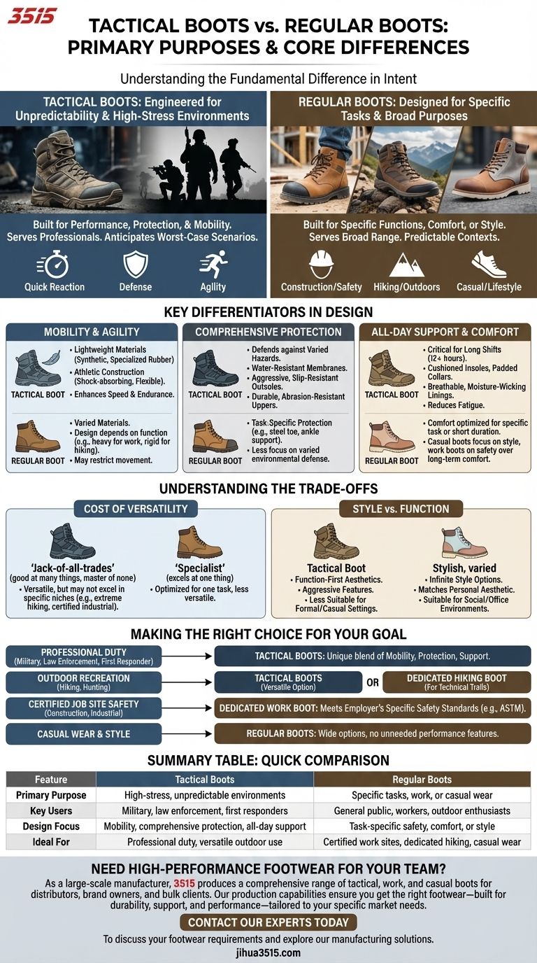 Was sind die Hauptzwecke von taktischen Stiefeln und normalen Stiefeln? Wählen Sie das richtige Schuhwerk für Ihre Mission Visuelle Anleitung
