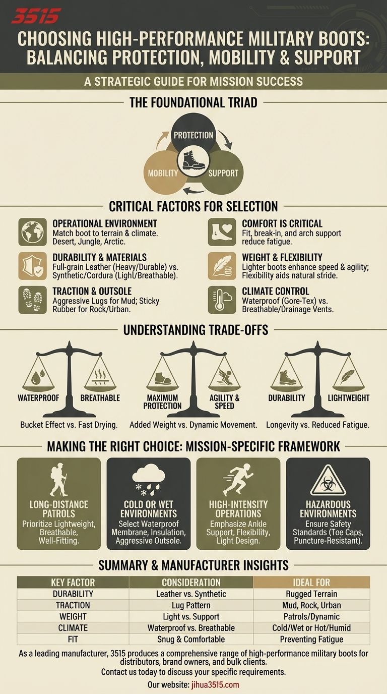 Que faut-il prendre en compte lors du choix de bottes militaires haute performance ? Choisissez le bon équipement pour votre mission Guide Visuel