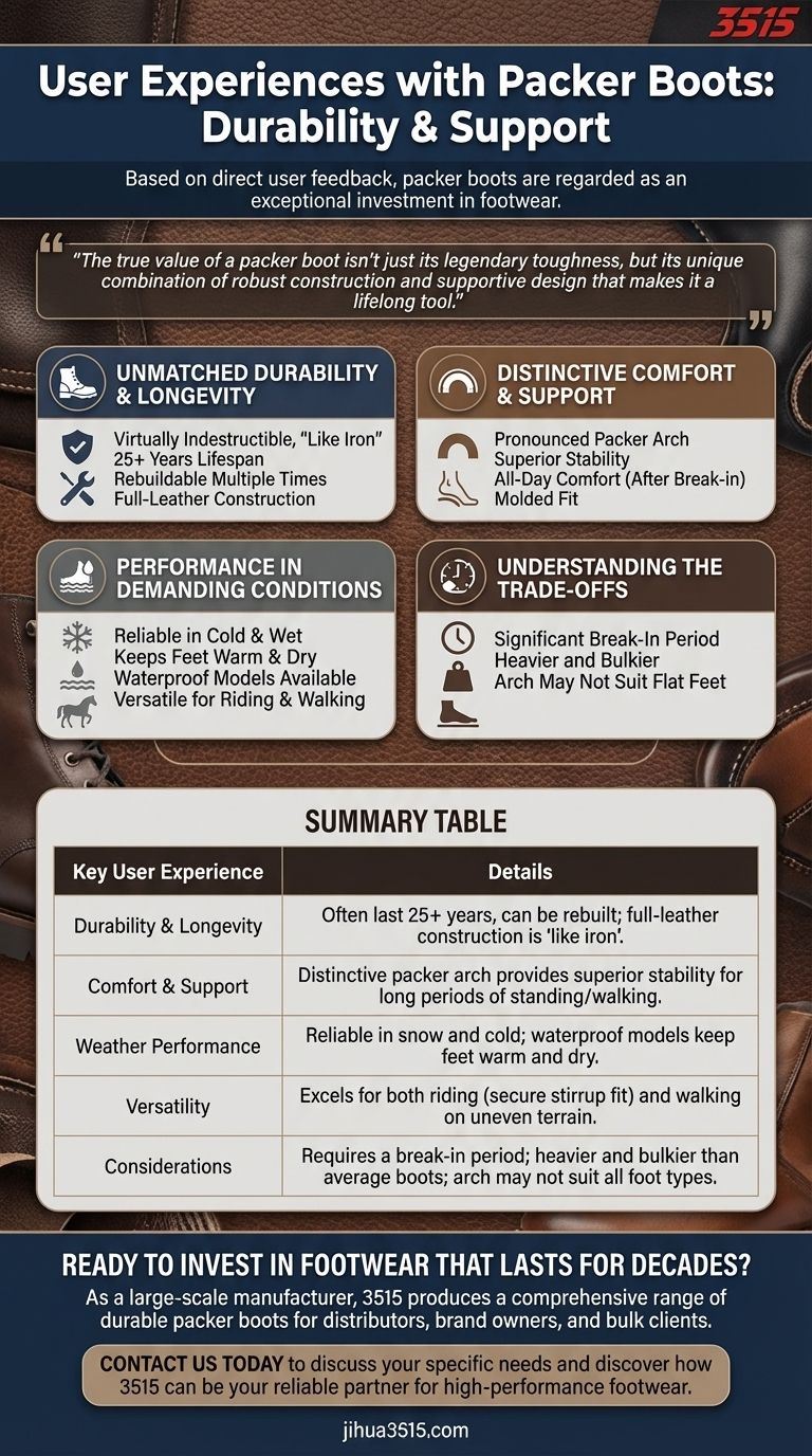 关于派克靴（packer boots）的用户体验有哪些？无与伦比的耐用性与全天候舒适性 图解指南