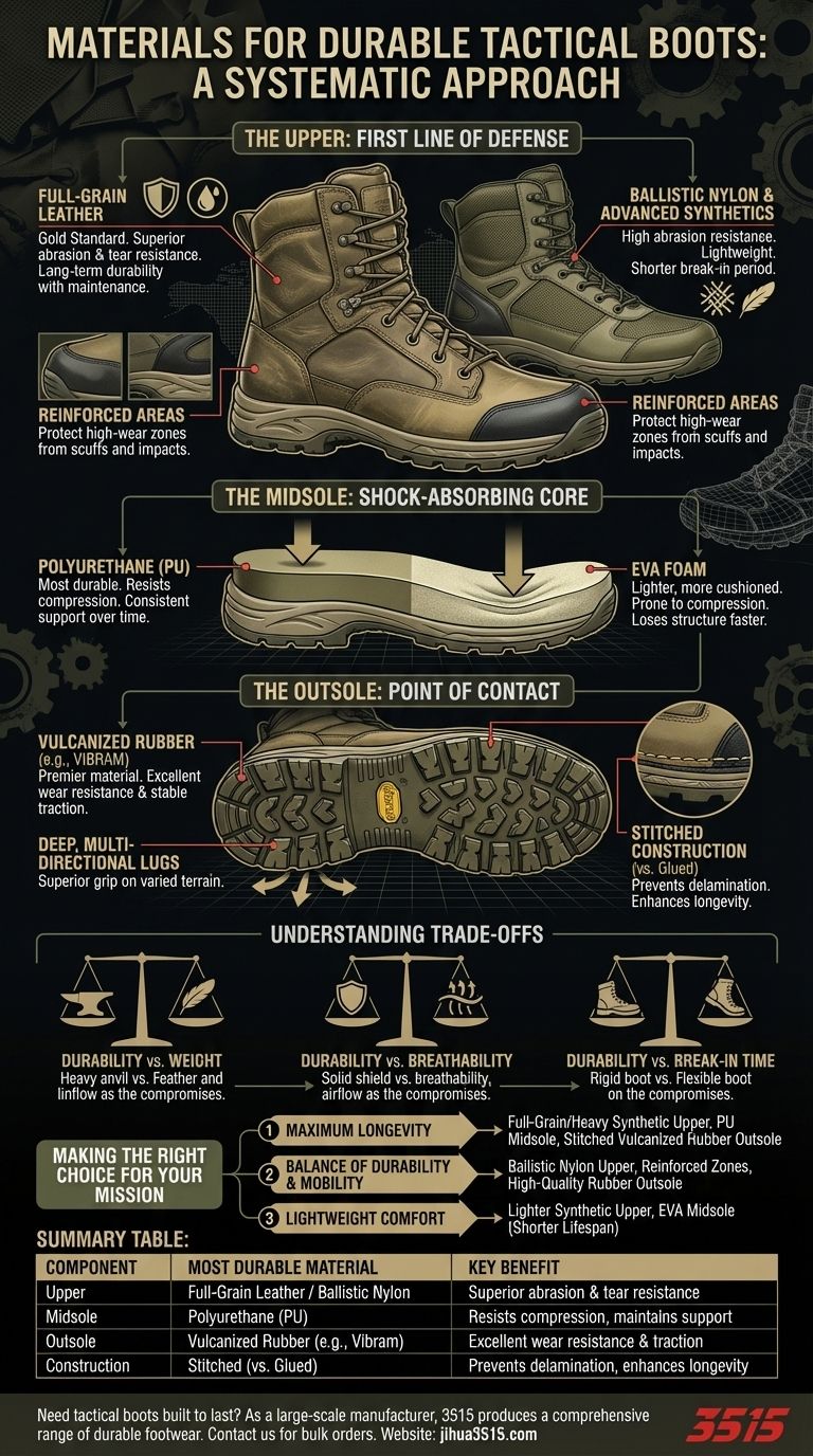 应该优先考虑哪些材料来制作耐用的战术靴？选择合适的材料以获得最长的使用寿命 图解指南