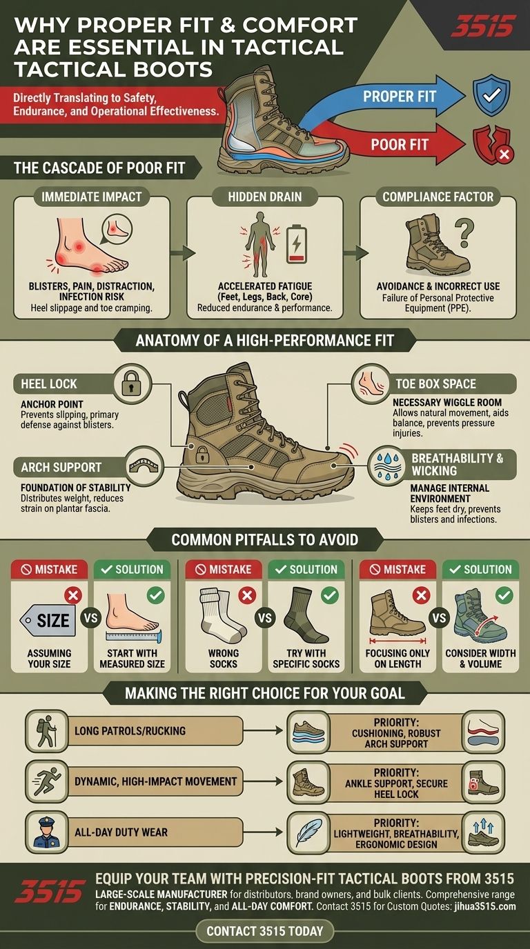 为什么合脚舒适的战术靴至关重要？最大化性能与安全 图解指南