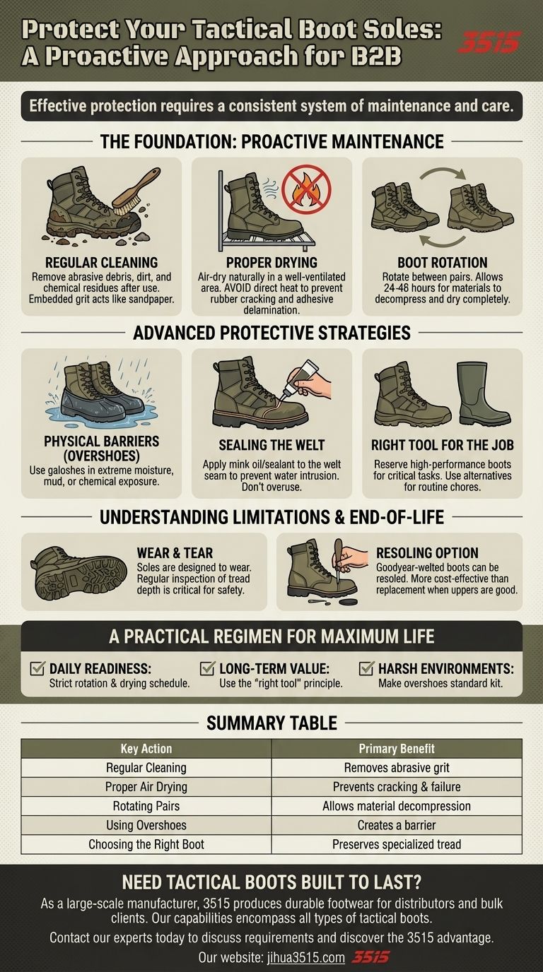 可以采取哪些措施来保护战术靴的鞋底？最大化耐用性的基本维护 图解指南