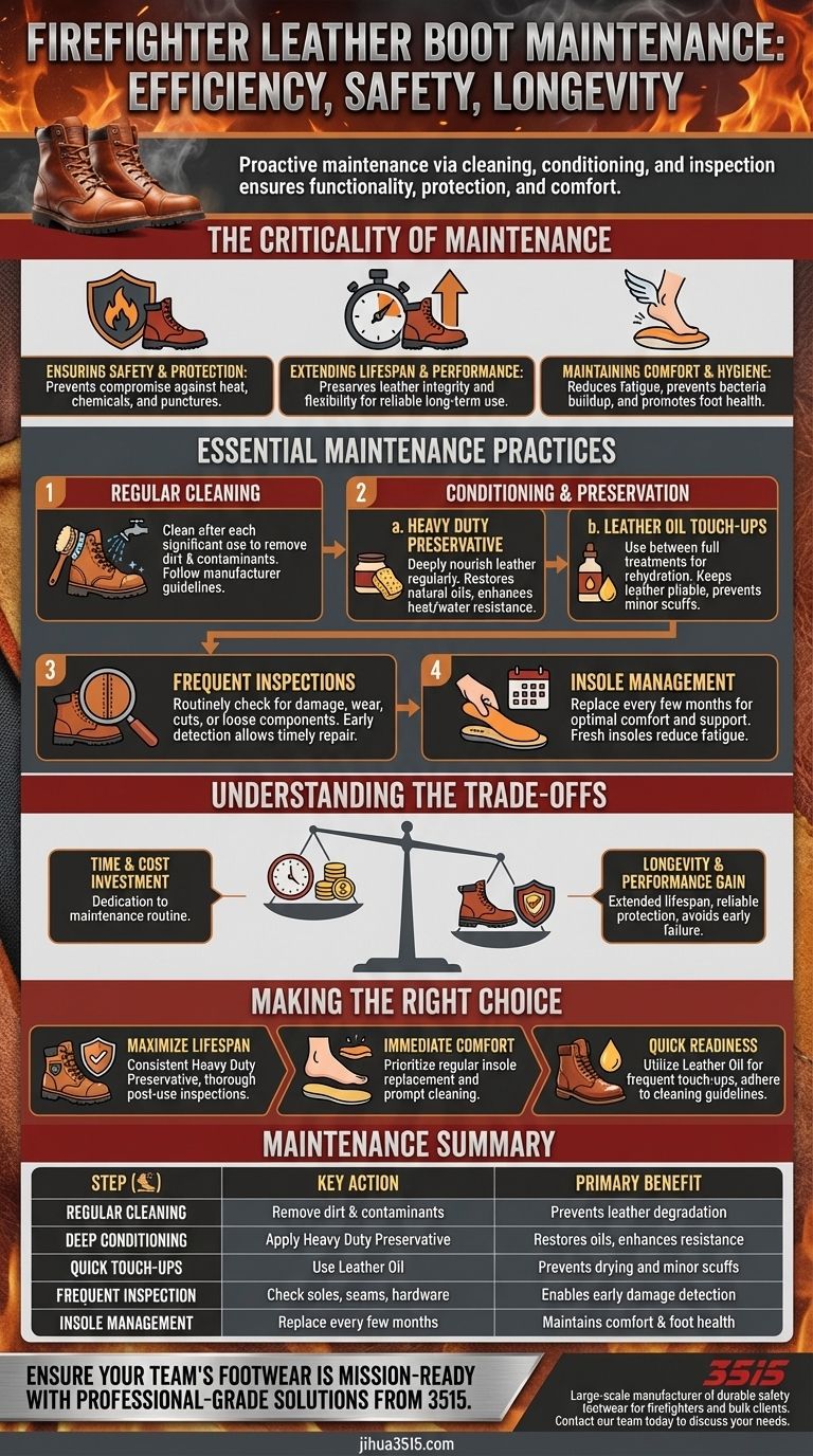 Comment les pompiers peuvent-ils entretenir efficacement leurs bottes en cuir ? Assurer une protection et un confort durables Guide Visuel