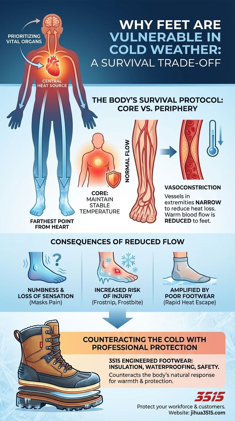 ¿Por qué los pies son particularmente vulnerables en climas fríos? Protege tus pies de la congelación Guía Visual