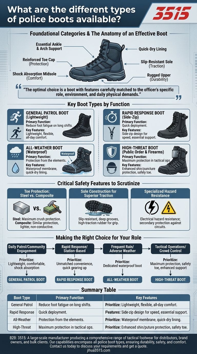Welche verschiedenen Arten von Polizeistiefeln gibt es? Wählen Sie den richtigen Stiefel für Ihren Dienst Visuelle Anleitung