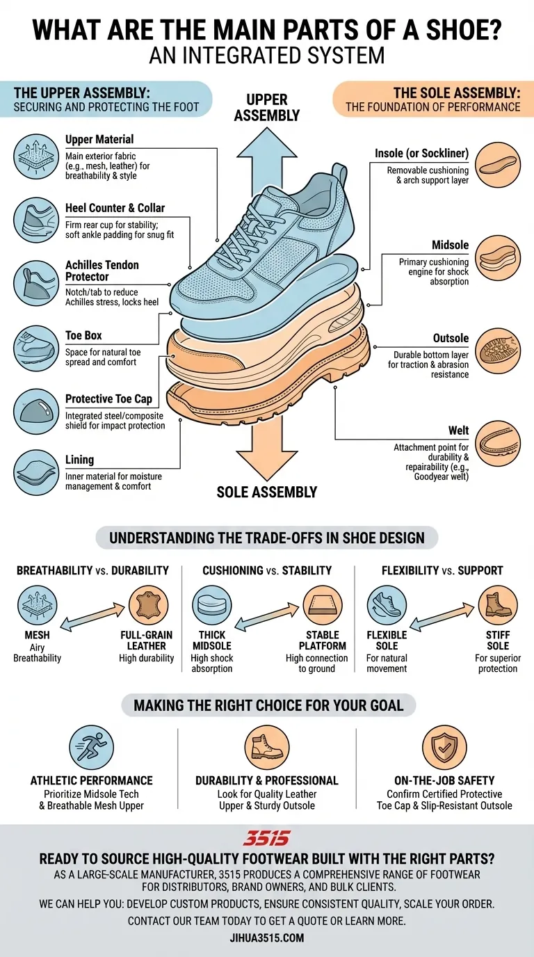 Каковы основные части обуви? Руководство по конструкции верха и подошвы Визуальное руководство
