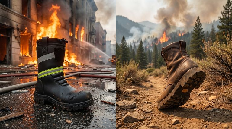 结构消防靴和野外火灾靴的主要目标是什么?确保消防员的安全和性能