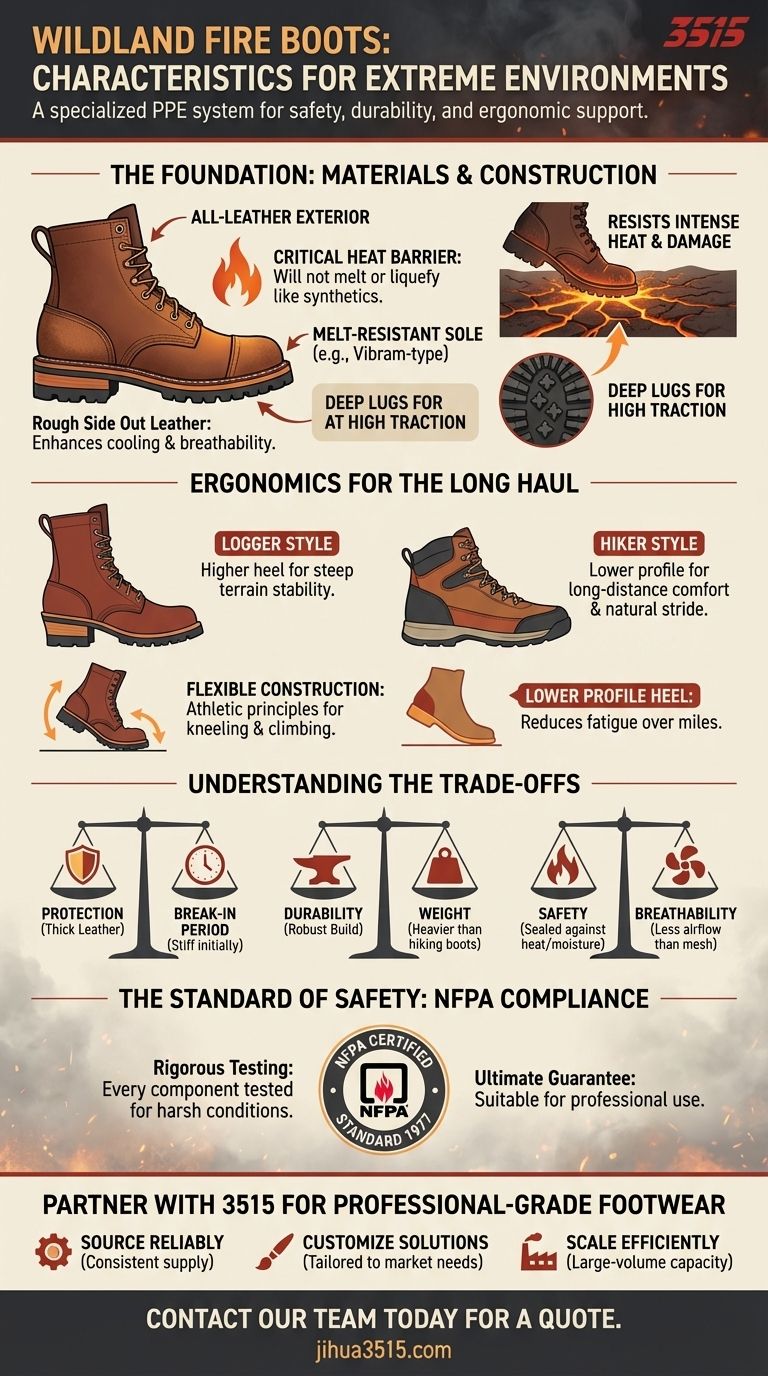 ¿Cuáles son las características de las botas para incendios forestales? Una guía sobre seguridad y rendimiento certificados por la NFPA Guía Visual